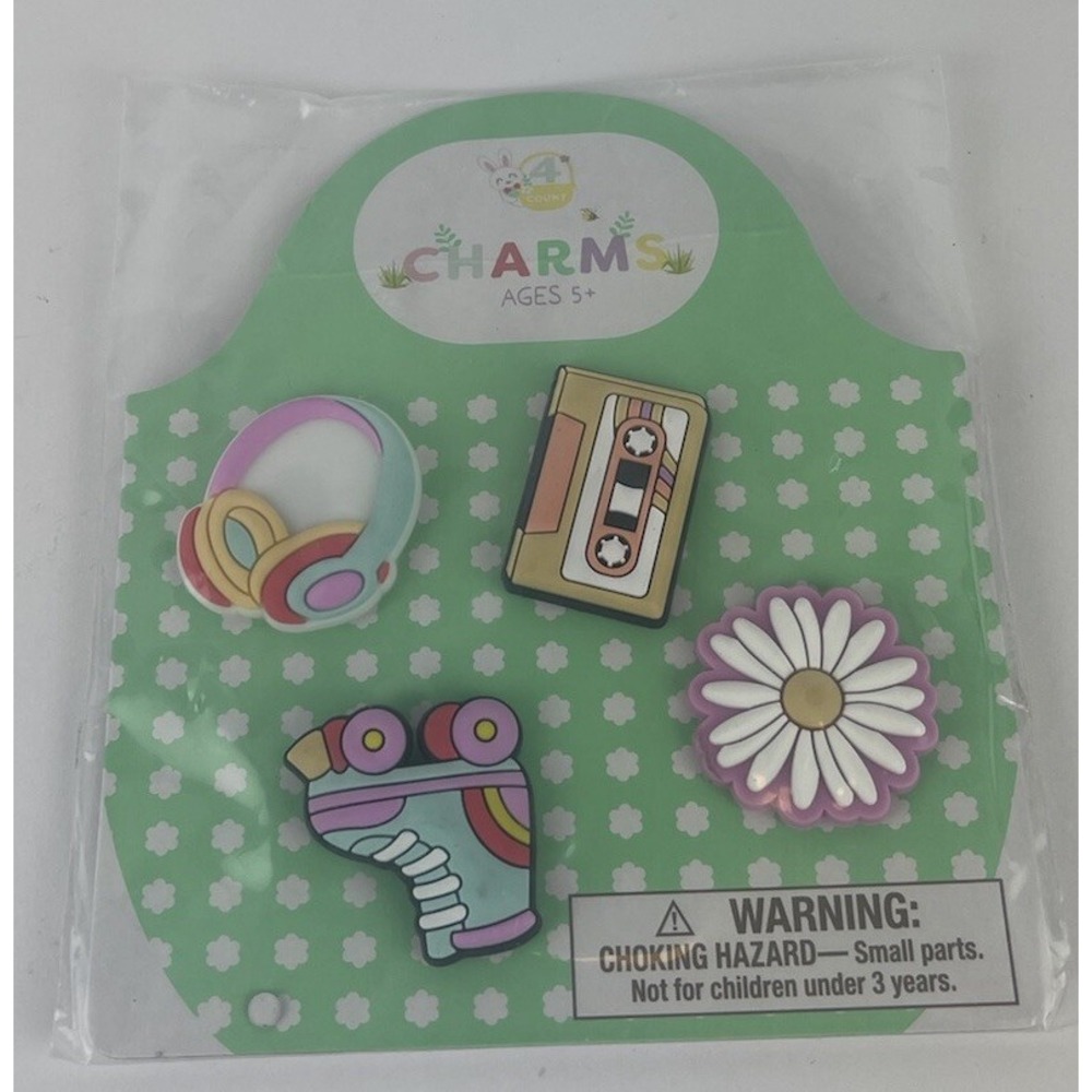 New Target Bullseye Girls Flower Rollerblade Easter Basket/Shoe‎ Charms